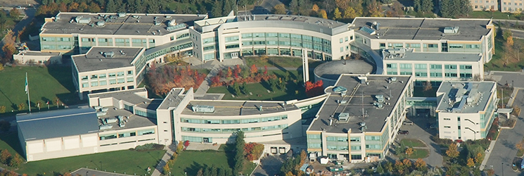 Aerial view of the La Cité campus