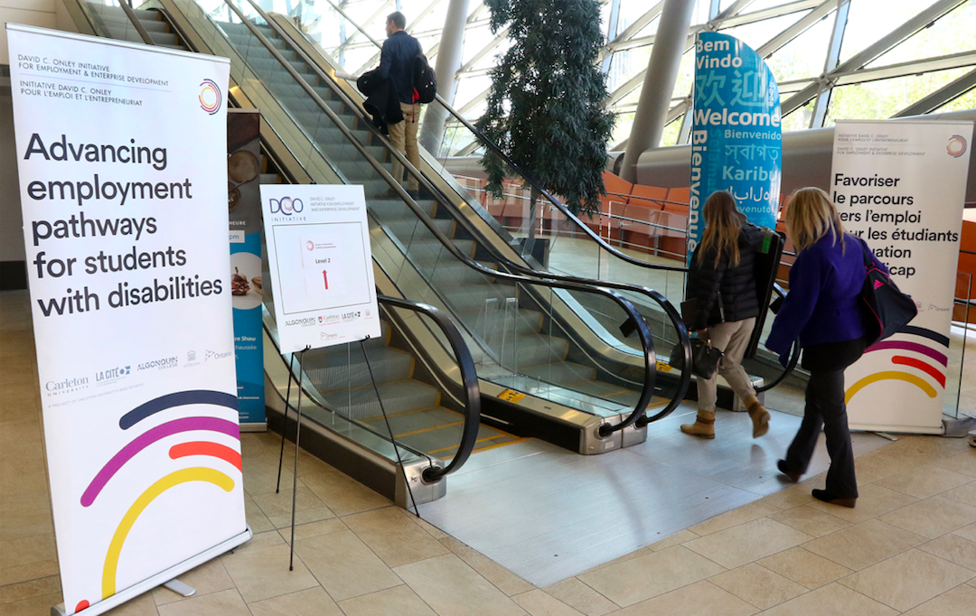 Students register at the DCOI's PSC Pathways to Employment event at the Shaw Centre.